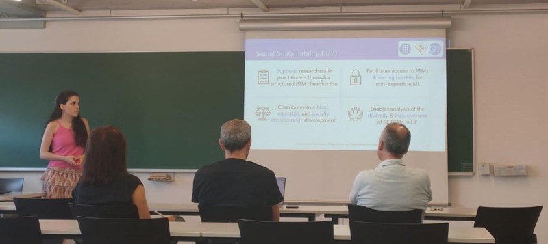 Alexandra González Defends Master's Thesis on the Classification of Pre-Trained Models for SE tasks